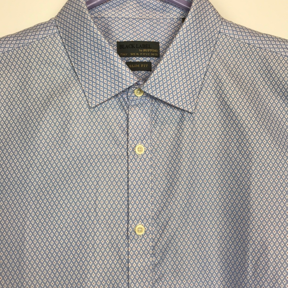 Ruffini Black Label Slim Fit 17-17 1/2 L/S Shirt